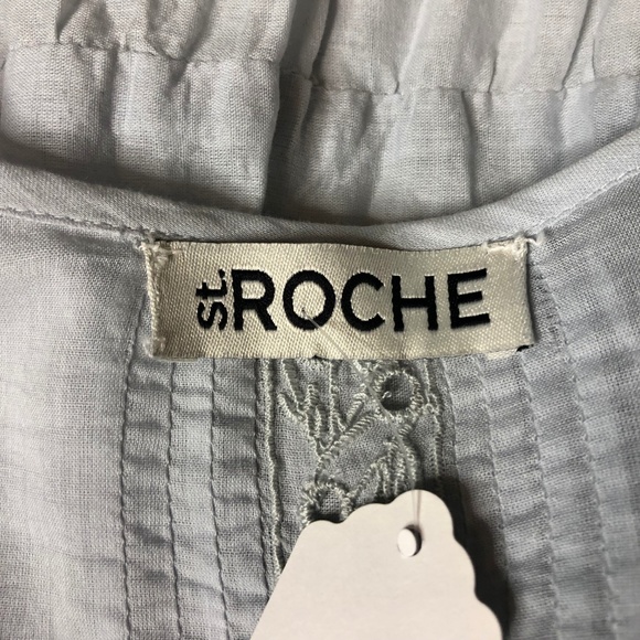 St.Roche Womens Small Dress Organic Cotton Tiered - Picture 5 of 8